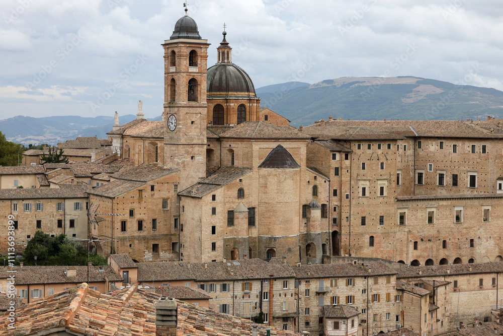 Fototapeta premium View of the city of Urbino. Marche, Italy