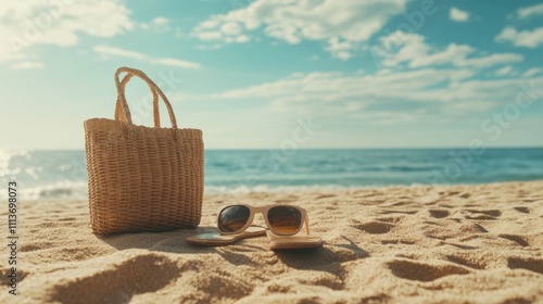 Beach Bag and Sunglasses