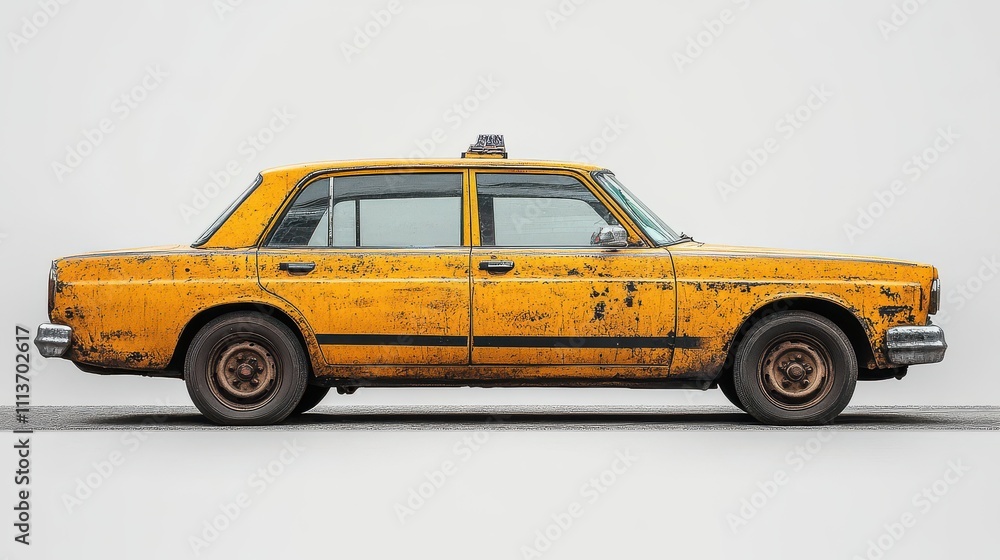 a yellow taxi cab with a white background a yellow taxi cab with a white background
