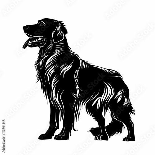 Irish Setter Dog vector logo