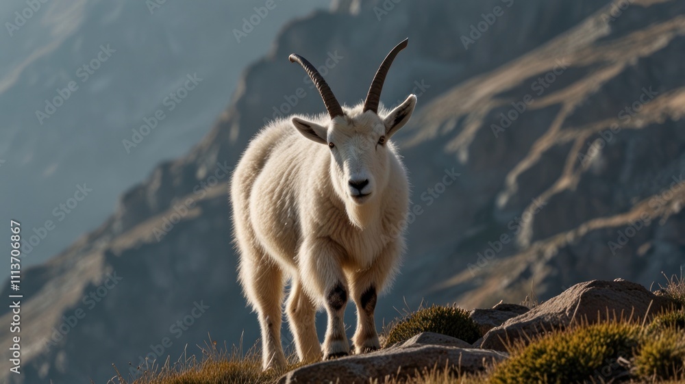 Obraz premium Mountain Goat Majesty