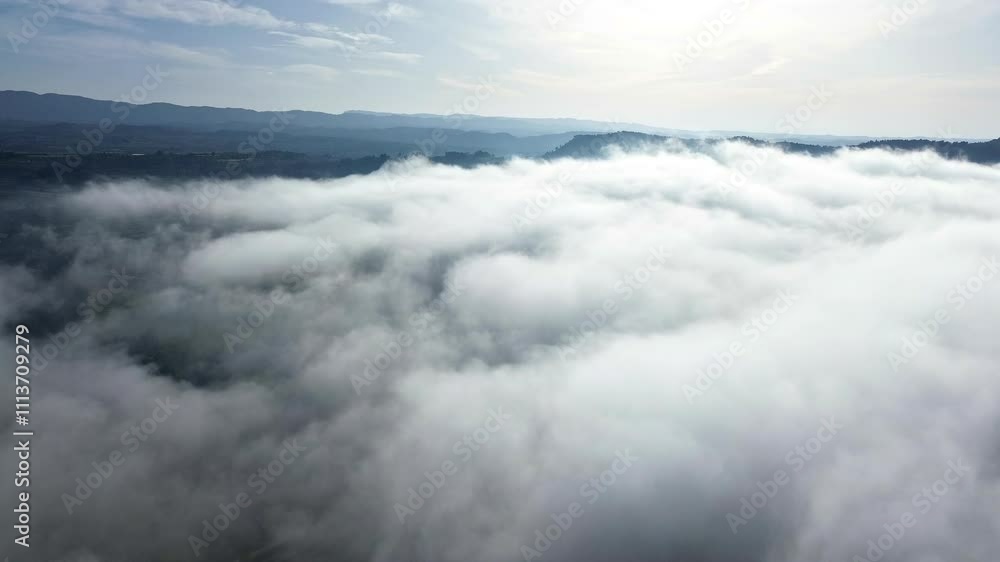 The Tip Of the Fog Timelapse 4k Drone The Tip Of the Fog Timelapse 4k Drone