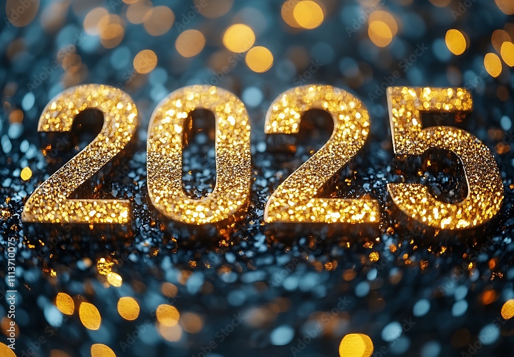 Vibrant Happy New Year 2025 in Gold Vibrant Happy New Year 2025 in Gold