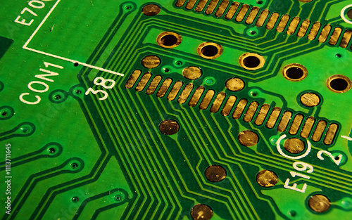 płytka elektroniczna z bliska macro