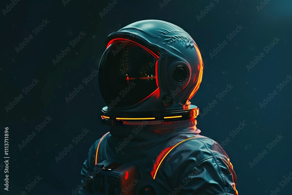 Astronaut in space costume in outer space. Spacewalk Astronaut in space costume in outer space. Spacewalk