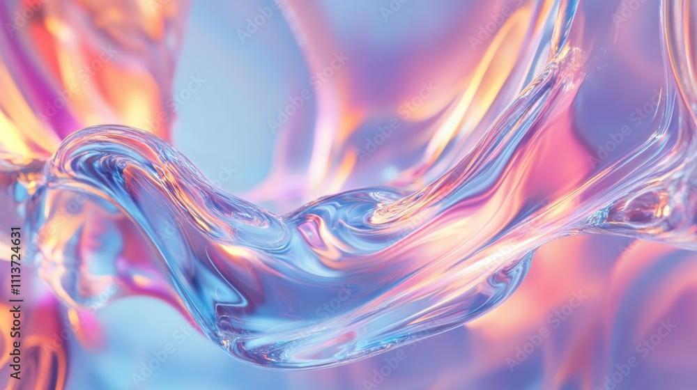 Abstract flow of colorful liquid, blending pink, blue, and purple hues, creating a serene and dreamy atmosphere. Abstract flow of colorful liquid, blending pink, blue, and purple hues, creating a serene and dreamy atmosphere.