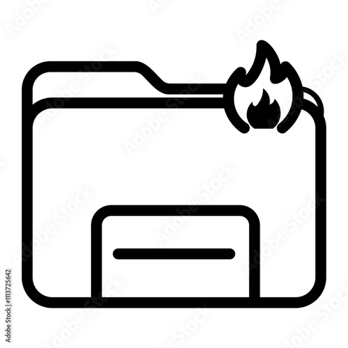 folder Line Icon
