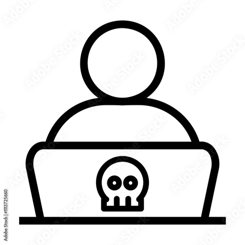 hacker Line Icon