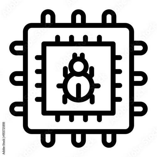 infected Line Icon