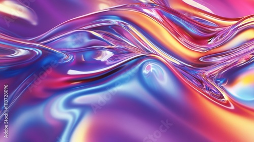 A vibrant abstract swirl of colors blending in waves, creating a mesmerizing visual effect.