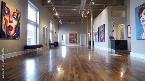 A modern art gallery showcasing local talent in Bridge City