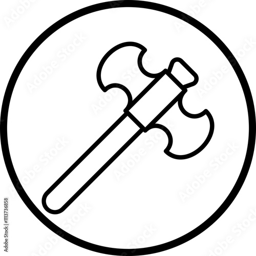 Viking Axe Icon Style