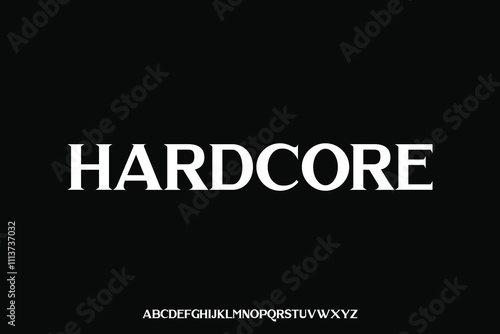 Display alphabet font vector design suitable for headline, poster, logo, magazine and many more