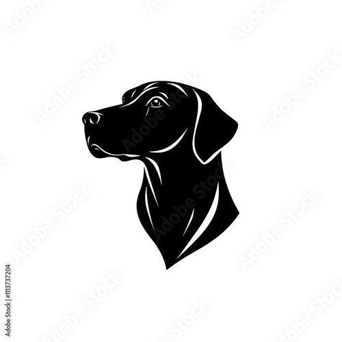 Aggressive Rhodesian Ridgeback Dog logo