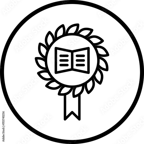 Literary Award Icon Style