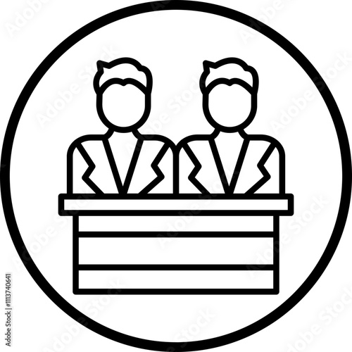 Juror Male Icon Style