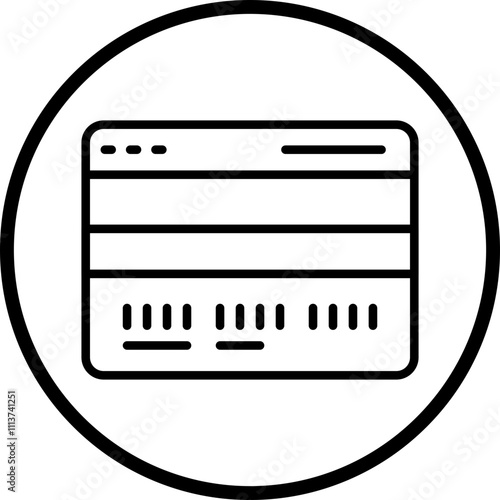 Credit Card Installment Icon Style
