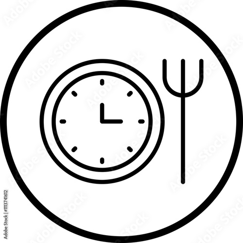 Eating Slowly Icon Style