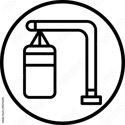 Punching Bag Icon Style