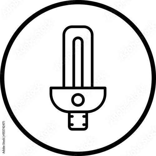 Fluorescent Lamp Icon Style