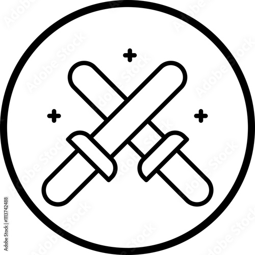 Glow Sticks Icon Style