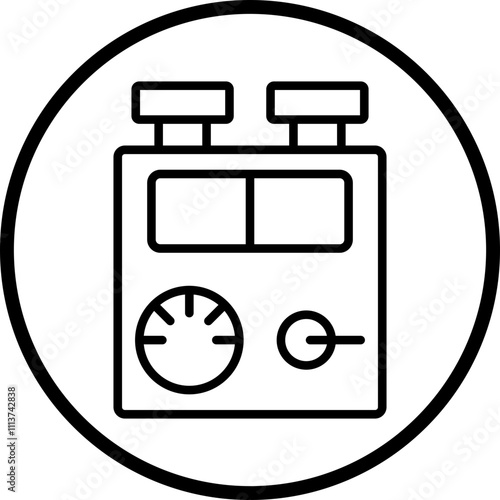 Gas Fume Chamber Icon Style