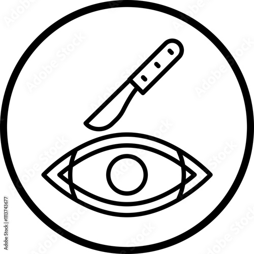 Eye Surgery Icon Style