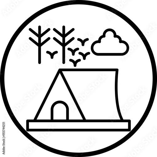 Camping Icon Style
