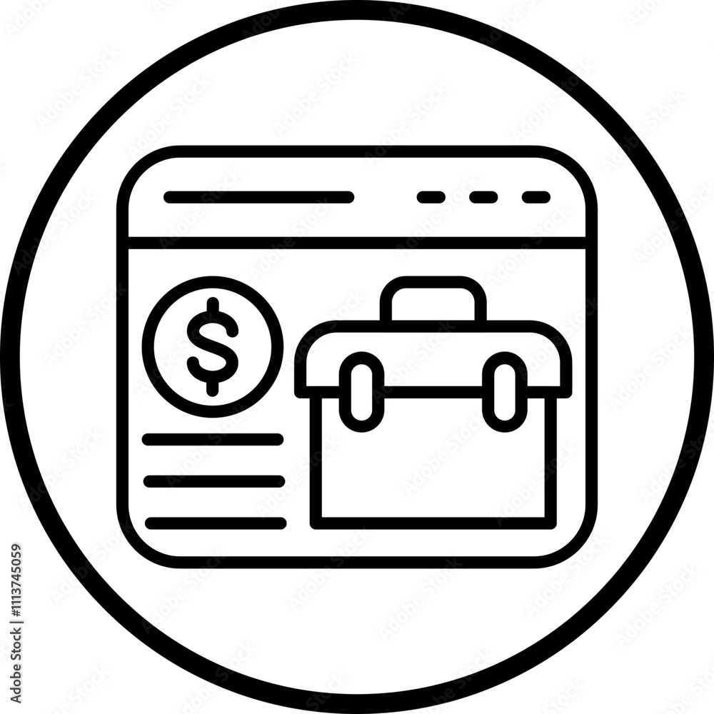 Business Application Icon Style Business Application Icon Style