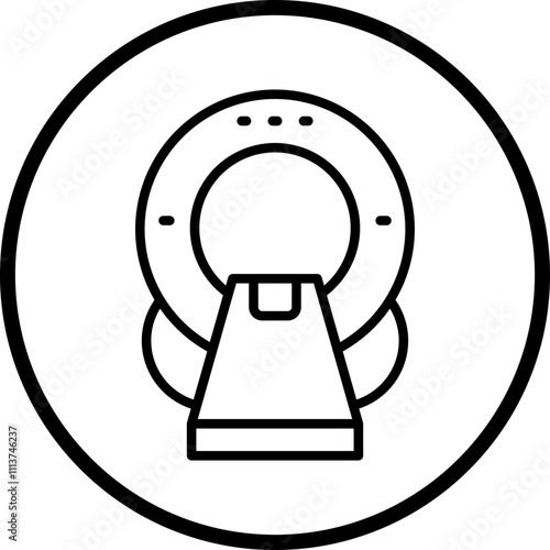 CT Scan Icon Style