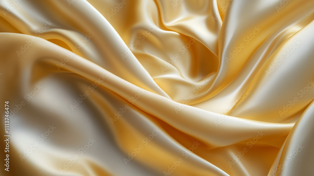 Fototapeta premium golden silk fabric