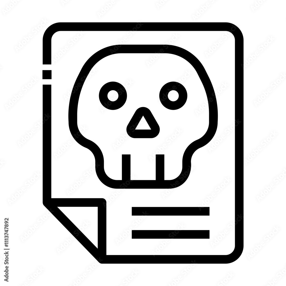 file corrupt Line Icon file corrupt Line Icon