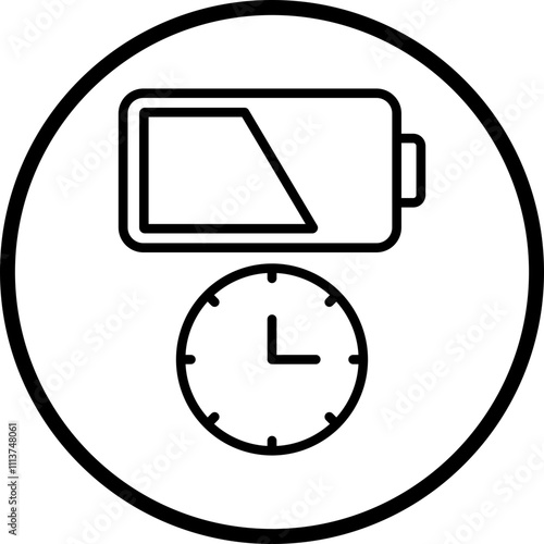 Battery Duration Icon Style