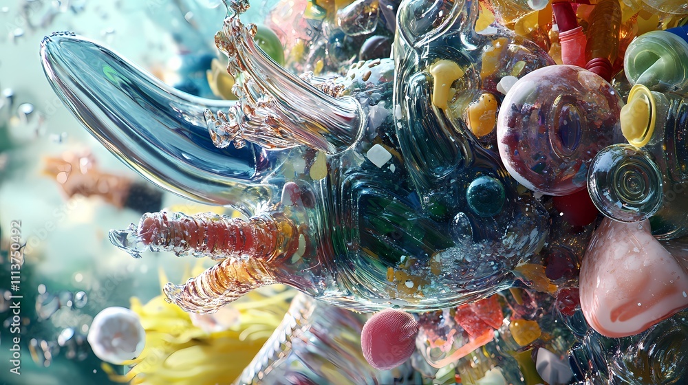 Abstract Ocean Plastic Pollution: A Visual Metaphor Abstract Ocean Plastic Pollution: A Visual Metaphor