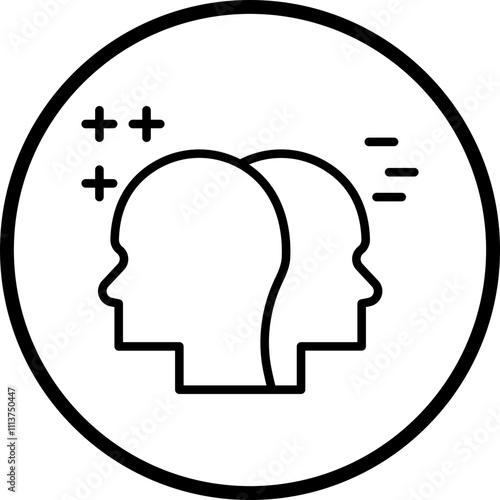 Bipolar Disorder Icon Style