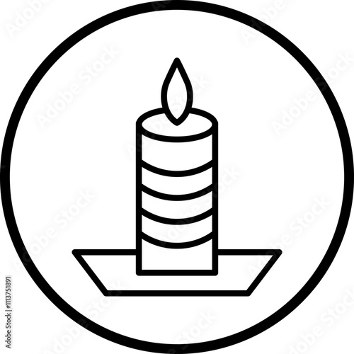 Candle Icon Style