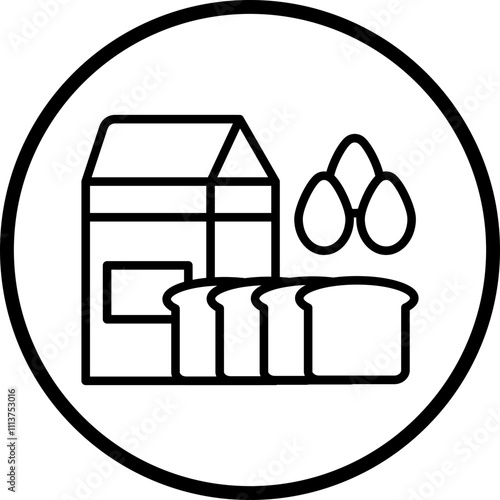 Dairy Products Icon Style
