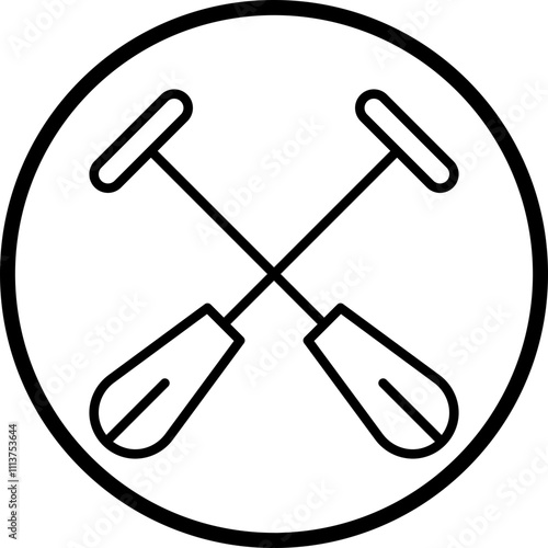 Paddles Icon Style