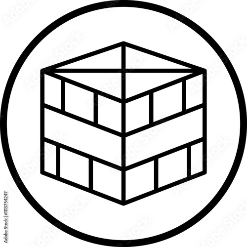 Wooden Box Icon Style