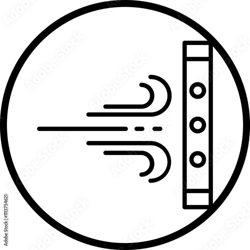 Windproof Fabric Icon Style