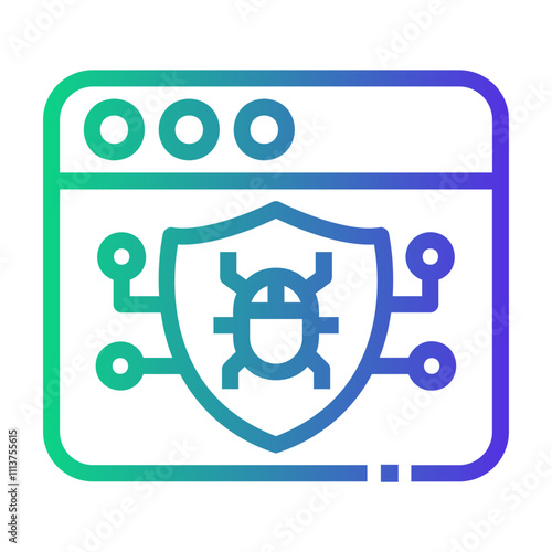 antivirus Line Gradient Icon
