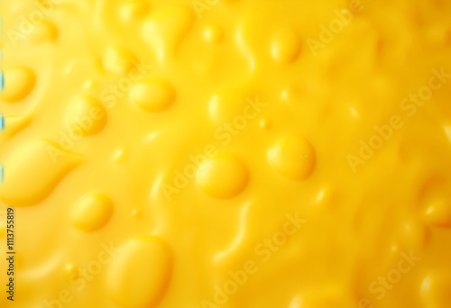Yellow cheese pattern with melted cheese