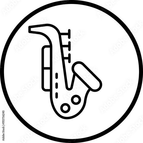 Saxophone Icon Style