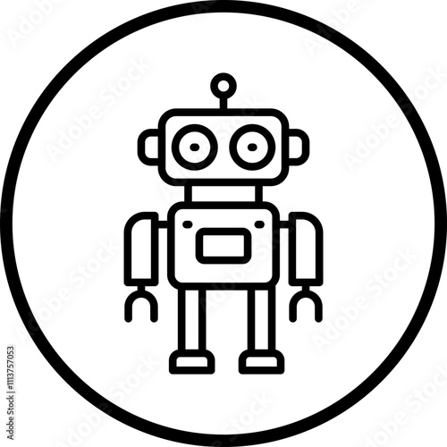 Robot Icon Style