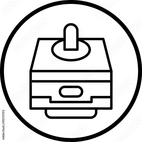 Stepper Motor Icon Style