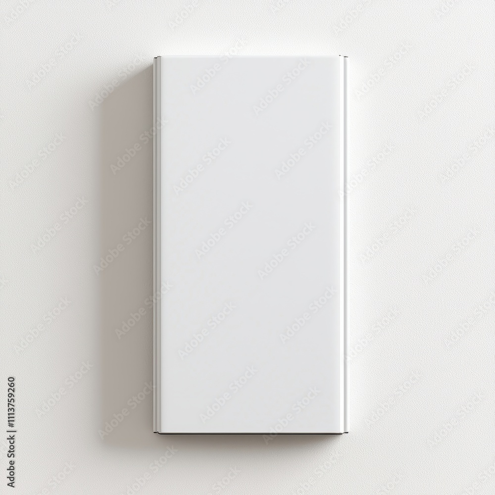 Minimalist white panel on a textured wall, conveying simplicity and modern design. Minimalist white panel on a textured wall, conveying simplicity and modern design.