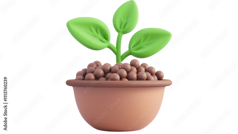 3D Icon of Fertilizer for Agricultural Use and Marketing 3D Icon of Fertilizer for Agricultural Use and Marketing