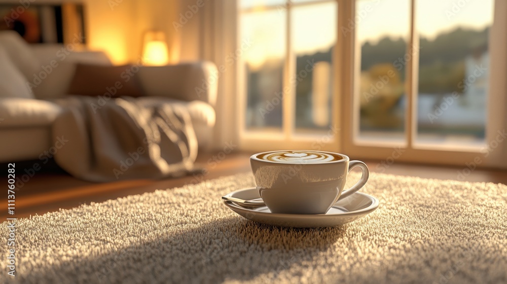 Cozy Evening Cappuccino by the Window Cozy Evening Cappuccino by the Window