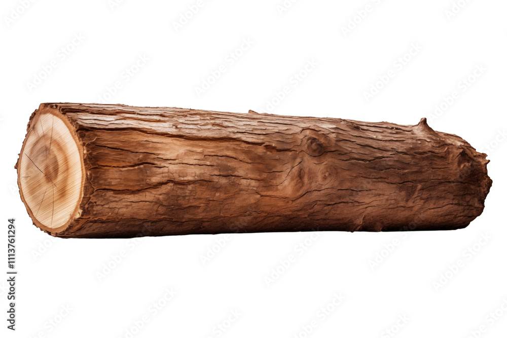 wooden log firewood, tree timber isolated on transparent background. Generative ai wooden log firewood, tree timber isolated on transparent background. Generative ai