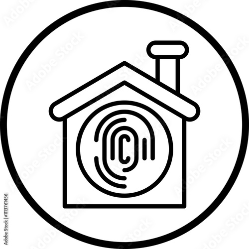 Biometric Home Icon Style